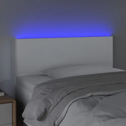 LED uzglavlje bijelo 90 x 5 x 78/88 cm od umjetne kože - Bijela 90 x 5 x 78/88 cm Cijena