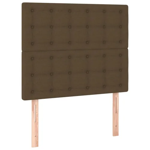 LED uzglavlje tamnosmeđe 80x5x118/128 cm od tkanine - Tamno smeđa 80 x 5 x 118/128 cm Cijena
