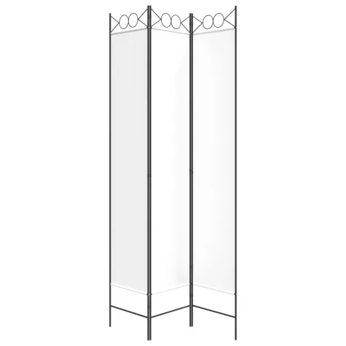 Paravan - Sobna pregrada s 3 panela bijela 120x220 cm od tkanine - Bijela 120 x 220 cm Cijena