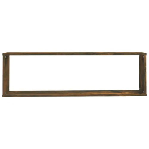 Kockaste zidne police 2 kom boja hrasta 100 x 15 x 30 cm drvene - Dimljeni hrast 100 x 15 x 30 cm 2 Cijena