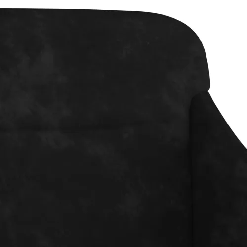 Klupa crna 110 x 76 x 80 cm baršunasta - Crna Cijena