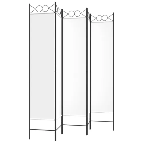 Paravan - Sobna pregrada s 5 panela bijela 200 x 200 cm od tkanine - Bijela 200 x 200 cm Cijena
