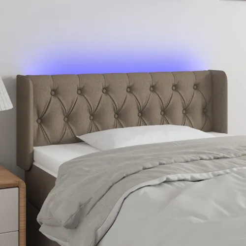 LED uzglavlje smeđesivo 93x16x78/88 cm od tkanine - Sivo-smeđa 93 x 16 x 78/88 cm Cijena