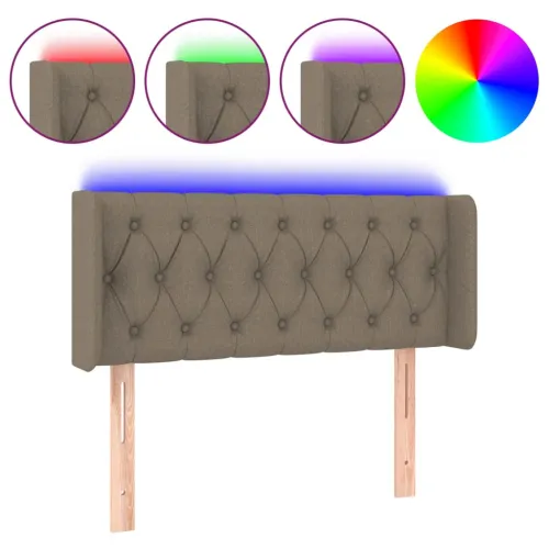 LED uzglavlje smeđesivo 93x16x78/88 cm od tkanine - Sivo-smeđa 93 x 16 x 78/88 cm Cijena