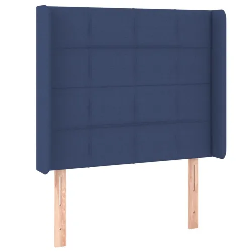 LED uzglavlje plavo 93 x 16 x 118/128 cm od tkanine - Plava 93 x 16 x 118/128 cm Cijena