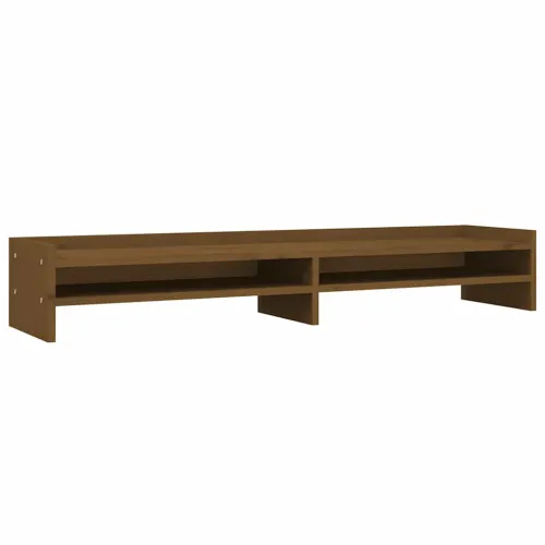 Stalak za monitor boja meda 100x24x16 cm od masivne borovine - boja meda 103 x 24 x 16 cm Boja meda 103 x 24 x 16 cm Cijena