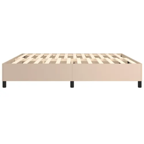 Okvir za krevet s oprugom boja cappuccina 200x200 cm od umjetne kože - Boja cappuccina 200 x 200 cm 35 cm Cijena