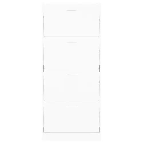 Ormarić za cipele bijeli 63 x 24 x 147 cm od konstruiranog drva - Bijela 63 x 24 x 147 cm Cijena