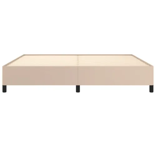 Okvir za krevet bez madraca boja cappuccina 200x200 cm od umjetne kože - Boja cappuccina 200 x 200 cm 35 cm Cijena