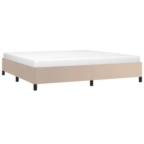 Okvir za krevet bez madraca boja cappuccina 200x200 cm od umjetne kože - Boja cappuccina 200 x 200 cm 35 cm Cijena
