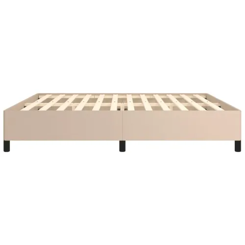 Okvir za krevet bez madraca boja cappuccina 200x200 cm od umjetne kože - Boja cappuccina 200 x 200 cm 35 cm Cijena