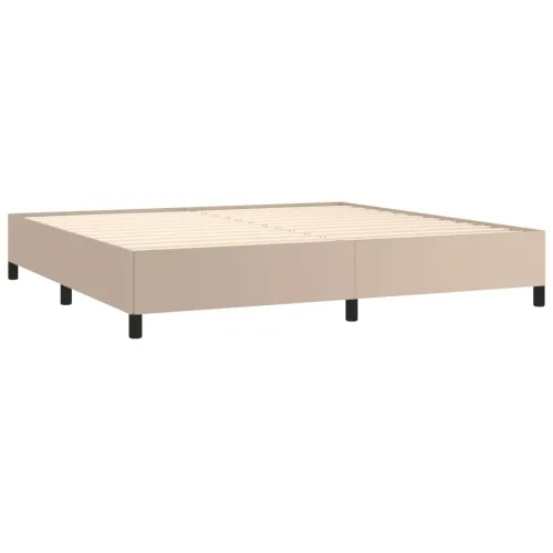 Okvir za krevet bez madraca boja cappuccina 200x200 cm od umjetne kože - Boja cappuccina 200 x 200 cm 35 cm Cijena