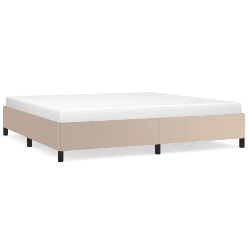 Okvir za krevet bez madraca boja cappuccina 200x200 cm od umjetne kože - Boja cappuccina 200 x 200 cm 35 cm Cijena