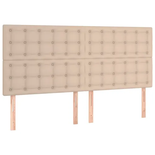 Krevet box spring s madracem cappuccino 200x200cm umjetna koža - Boja cappuccina 200 x 200 cm gumbi Cijena