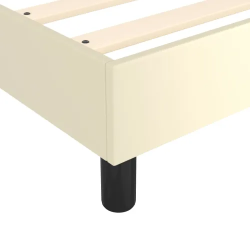 Okvir za krevet s oprugom krem 180x200 cm od umjetne kože - Krema 180 x 200 cm 35 cm Cijena