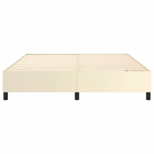 Okvir za krevet s oprugom krem 180x200 cm od umjetne kože - Krema 180 x 200 cm 35 cm Cijena