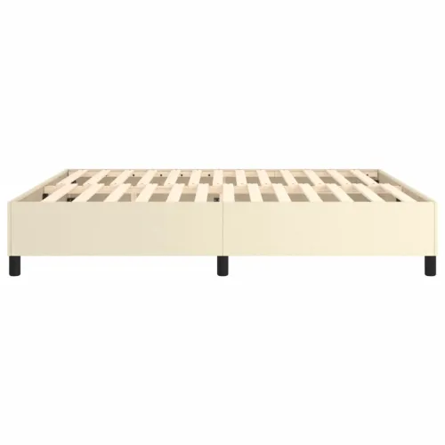 Okvir za krevet s oprugom krem 180x200 cm od umjetne kože - Krema 180 x 200 cm 35 cm Cijena