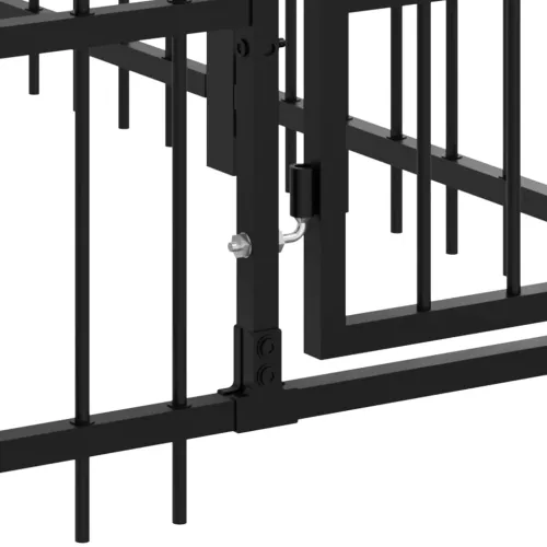 Vanjski kavez za pse s krovom čelični 9,38 m² - 491 x 198 x 128 cm 1 Cijena