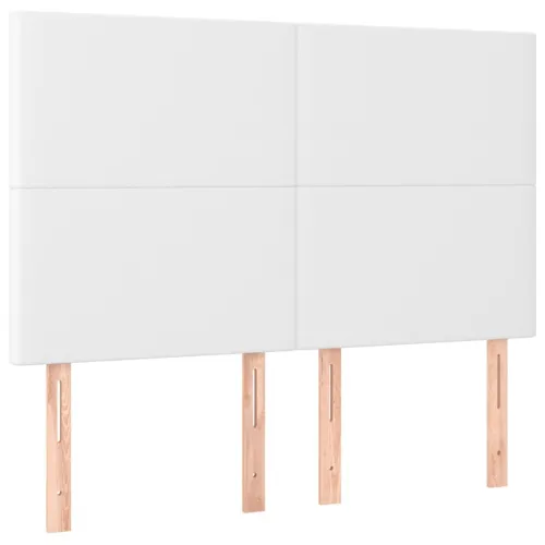 Boxspring - Krevet s oprugama i madracem bijeli 140x200 cm od umjetne kože - Bijela 140 x 200 cm Gladak dizajn Cijena