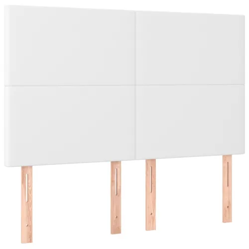 Boxspring - Krevet s oprugama i madracem bijeli 140x190 cm od umjetne kože - Bijela 140 x 190 cm Gladak dizajn Cijena