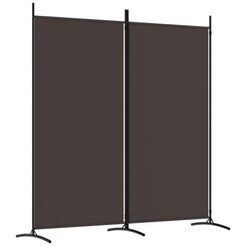 Paravan - Sobna pregrada s 2 panela smeđa 175 x 180 cm od tkanine - Smeđa 175 x 180 cm 1 1 Cijena