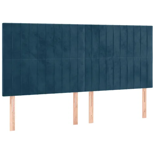 LED uzglavlje tamnoplavo 200x5x118/128 cm od tkanine - Tamno plava 200 x 5 x 118/128 cm 1 Tamno plava Cijena