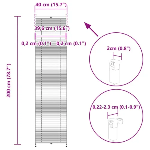 Žaluzine krem boje 40 x 200 cm - Krema 40 x 200 cm Cijena