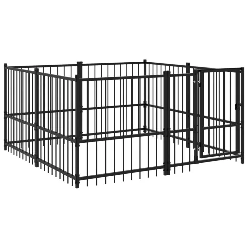 Vanjski kavez za pse čelični 3,75 m² - 194 x 193.5 x 100 cm 1 Cijena