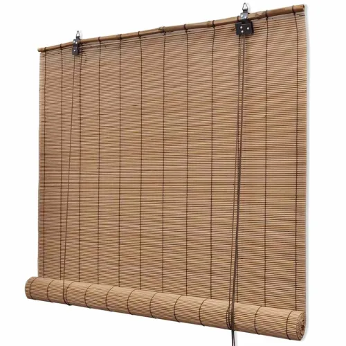 Smeđe rolete od bambusa 80 x 160 cm - Smeđa 80 x 160 cm Cijena