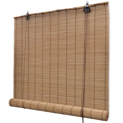 Smeđe rolete od bambusa 120 x 220 cm - Smeđa 120 x 220 cm Cijena