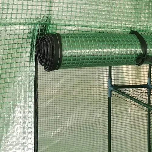 Staklenik s policama čelični 227 x 223 cm Cijena