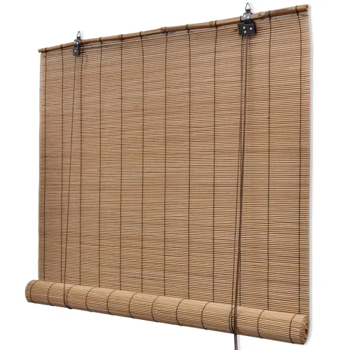 Smeđe rolete od bambusa 140 x 160 cm - Smeđa 140 x 160 cm Cijena