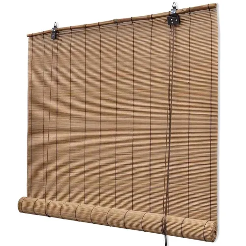 Smeđe rolete od bambusa 150 x 220 cm - Smeđa 150 x 220 cm Cijena