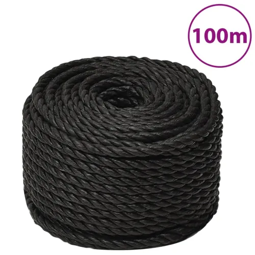 Radno uže crno 10 mm 100 m od polipropilena - Crna 1 100 m 10 mm Cijena