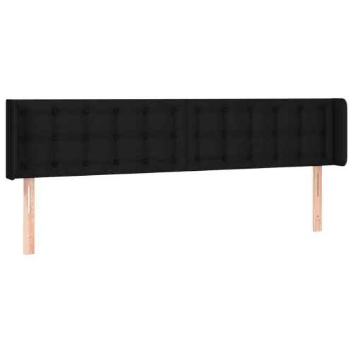 LED uzglavlje crno 163x16x78/88 cm od tkanine - Crna 163 x 16 x 78/88 cm Cijena