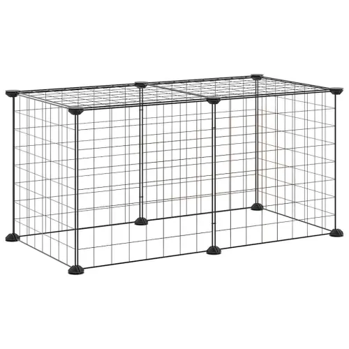 Kavez za kućne ljubimce s 8 panela crni 70x35x35 cm čelični - 4.3 x 4.3 cm 8 panela bez vrata 4,3 x 4,3 cm 8 panela bez vrata Cijena