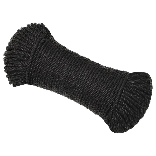 Radno uže crno 6 mm 100 m od polipropilena - Crna 1 100 m 6 mm Cijena
