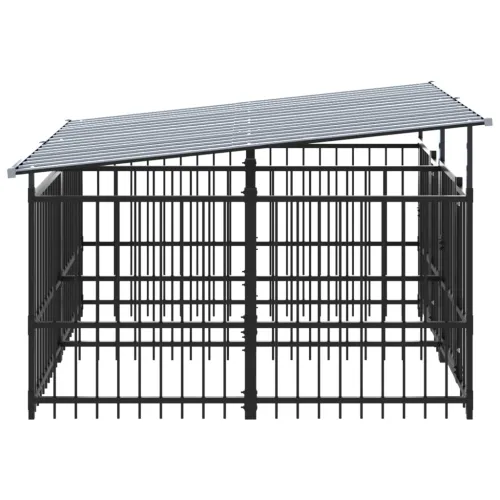 Vanjski kavez za pse s krovom čelični 3,75 m² - 200 x 198 x 128 cm 1 Cijena