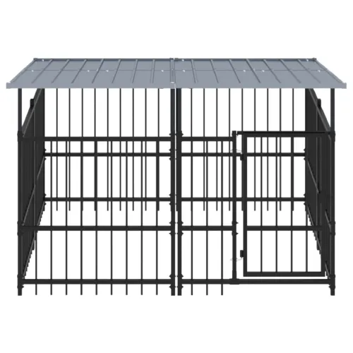Vanjski kavez za pse s krovom čelični 3,75 m² - 200 x 198 x 128 cm 1 Cijena