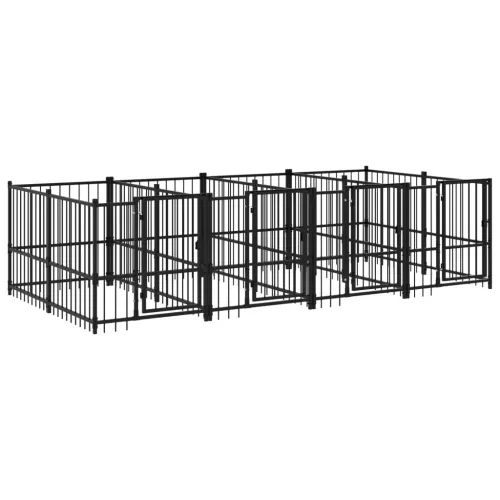 Vanjski kavez za pse čelični 7,51 m² - 388 x 193.5 x 100 cm 1 Cijena