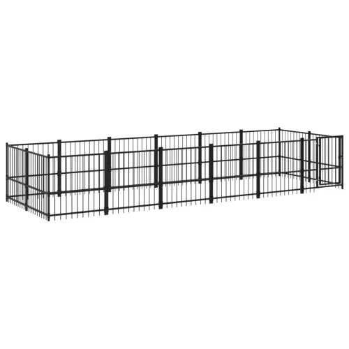 Vanjski kavez za pse čelični 11,26 m² - 582 x 193.5 x 100 cm 1 Cijena