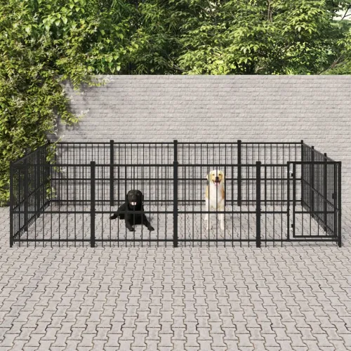 Vanjski kavez za pse čelični 11,58 m² - 388 x 291 x 100 cm 1 Cijena