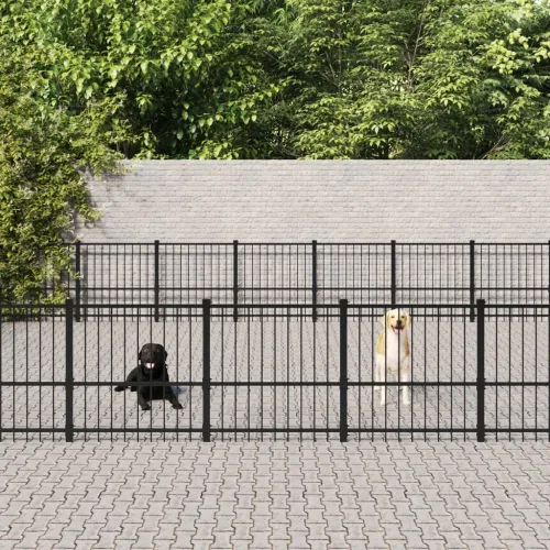 Vanjski kavez za pse čelični 59,28 m² - 873 x 679 x 100 cm 1 Cijena