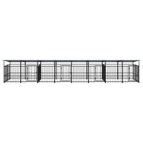 Vanjski kavez za pse s krovom čelični 15,02 m² - 782 x 198 x 128 cm 1 Cijena