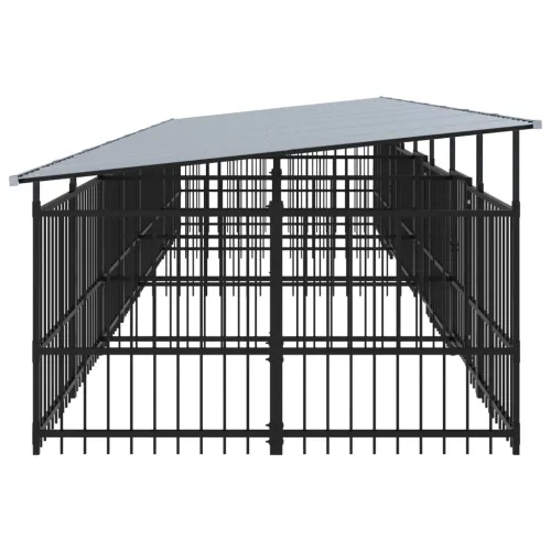 Vanjski kavez za pse s krovom čelični 15,02 m² - 782 x 198 x 128 cm 1 Cijena