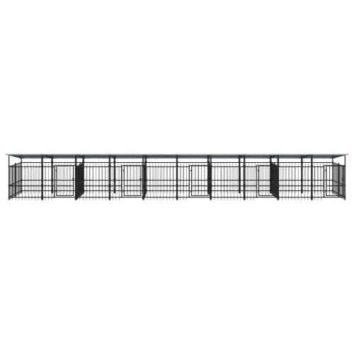 Vanjski kavez za pse s krovom čelični 18,77 m² - 976 x 198 x 128 cm 1 Cijena