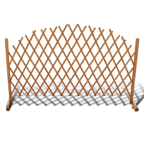 Rešetkasta ograda od masivnog drva 180 x 100 cm - Smeđa 1 Cijena