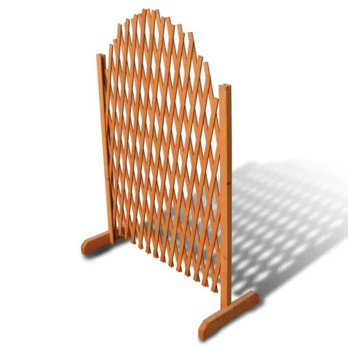 Rešetkasta ograda od masivnog drva 180 x 100 cm - Smeđa 1 Cijena
