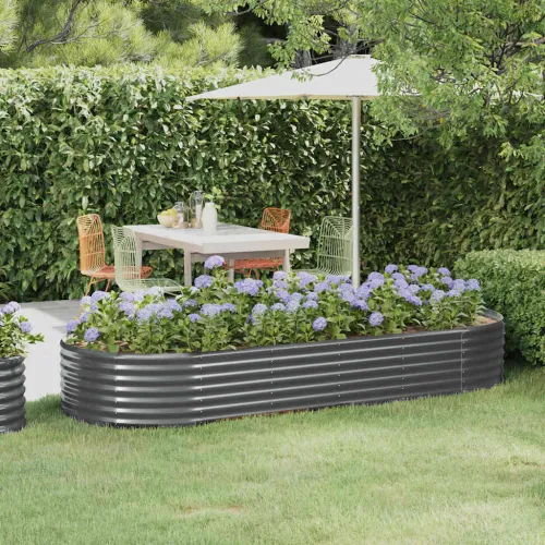 Povišena gredica - Vrtna gredica od pocinčanog čelika 249x100x36 cm antracit - Antracit 249 x 100 x 36 cm 1 Antracit Cijena