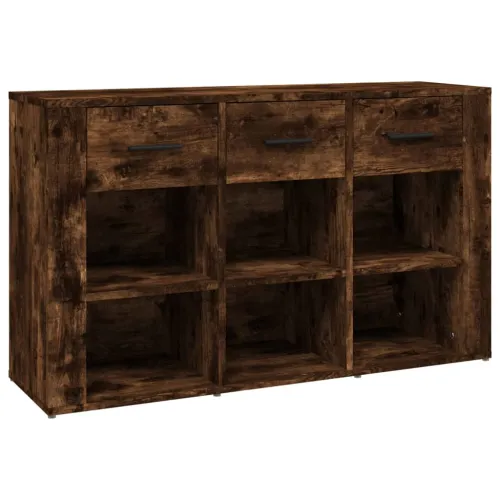 Komoda boja dimljenog hrasta 100x30x59,5 cm konstruirano drvo - Dimljeni hrast 1 Dimljeni hrast Cijena
